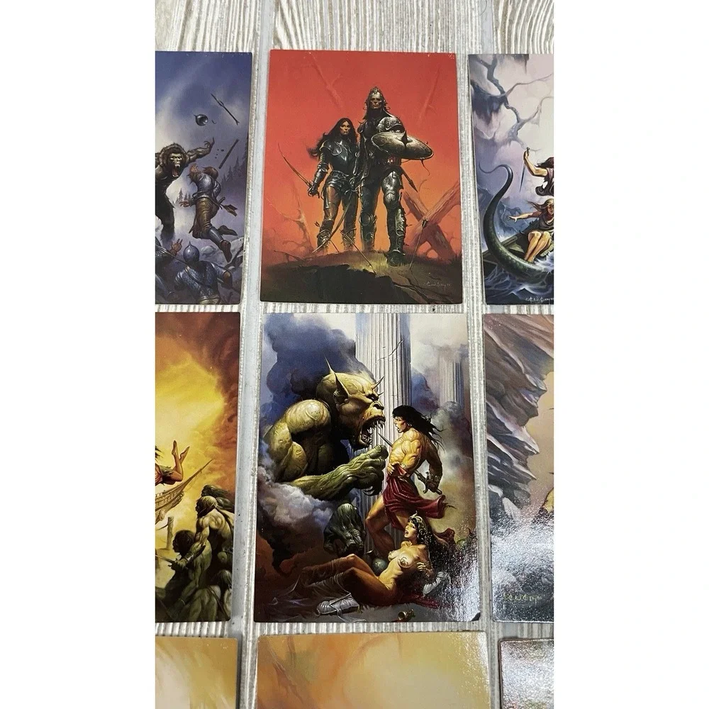 Ken Kelly Fantasy Art Trading Cards 1992 FPG Lot of 9 Cards 20-24 26-29 Dragons